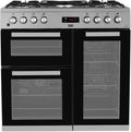 Beko 90cm Dual Fuel Range Cooker - Stainless Steel