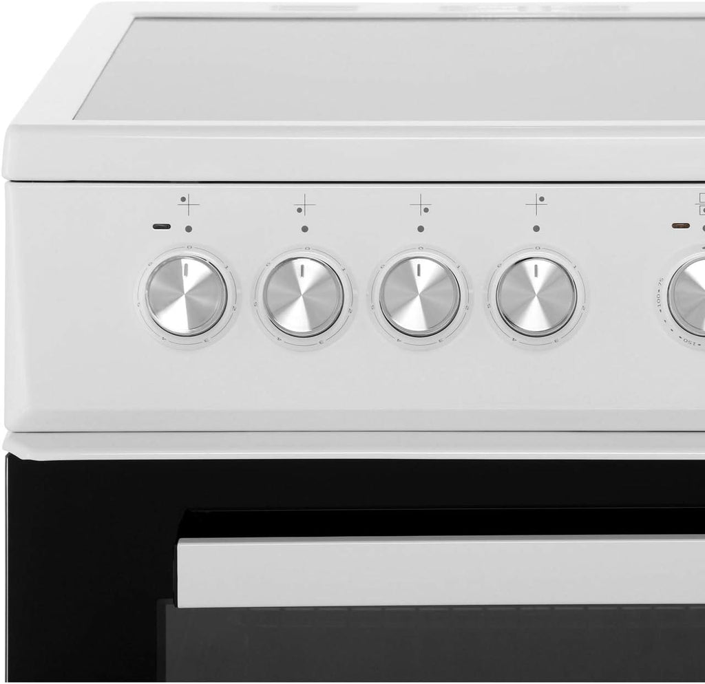 Beko 50cm Double Oven Electric Cooker - White