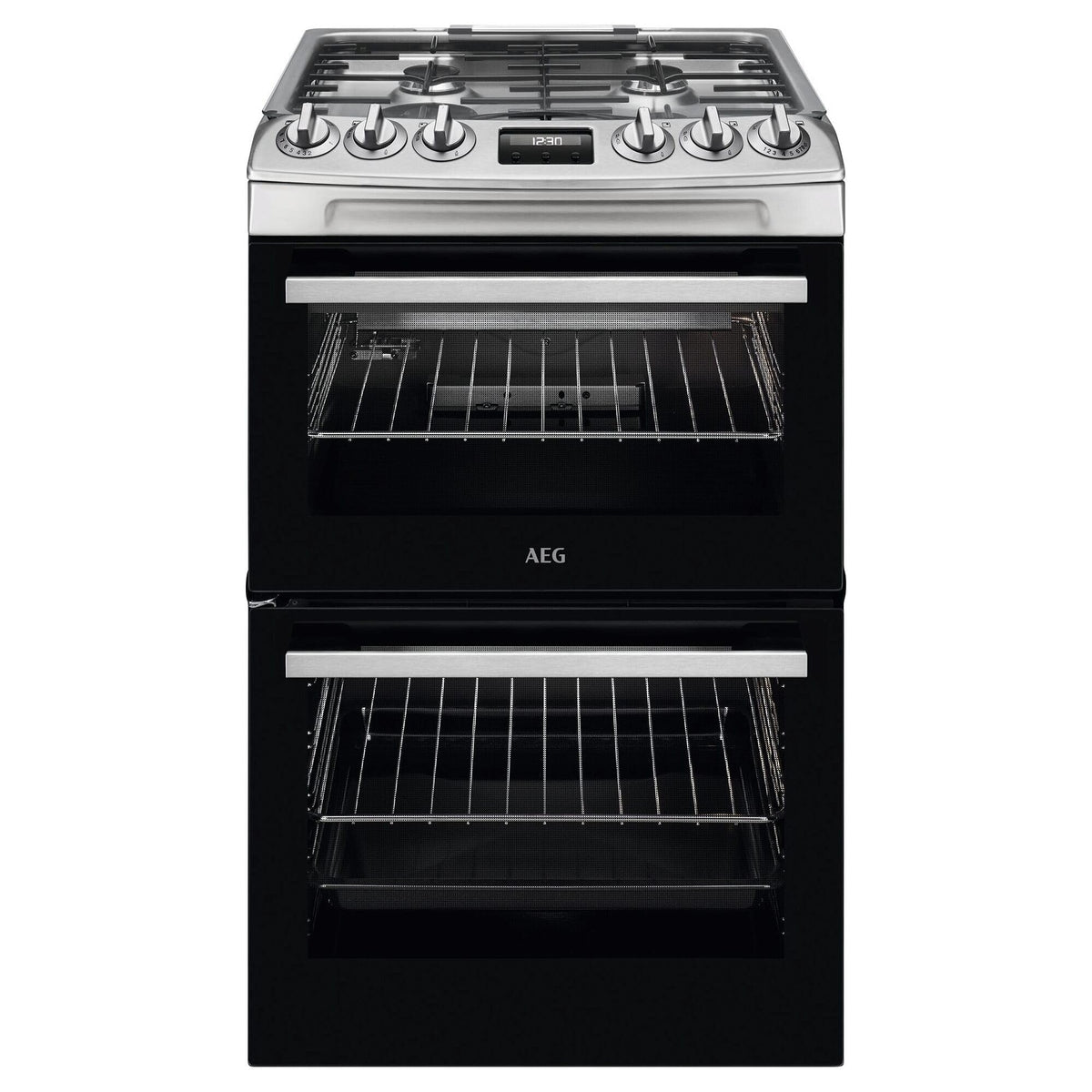 AEG Double Cavity Cooker CCX6501ACM, 77/39 L, Ceramic Hob, Class A