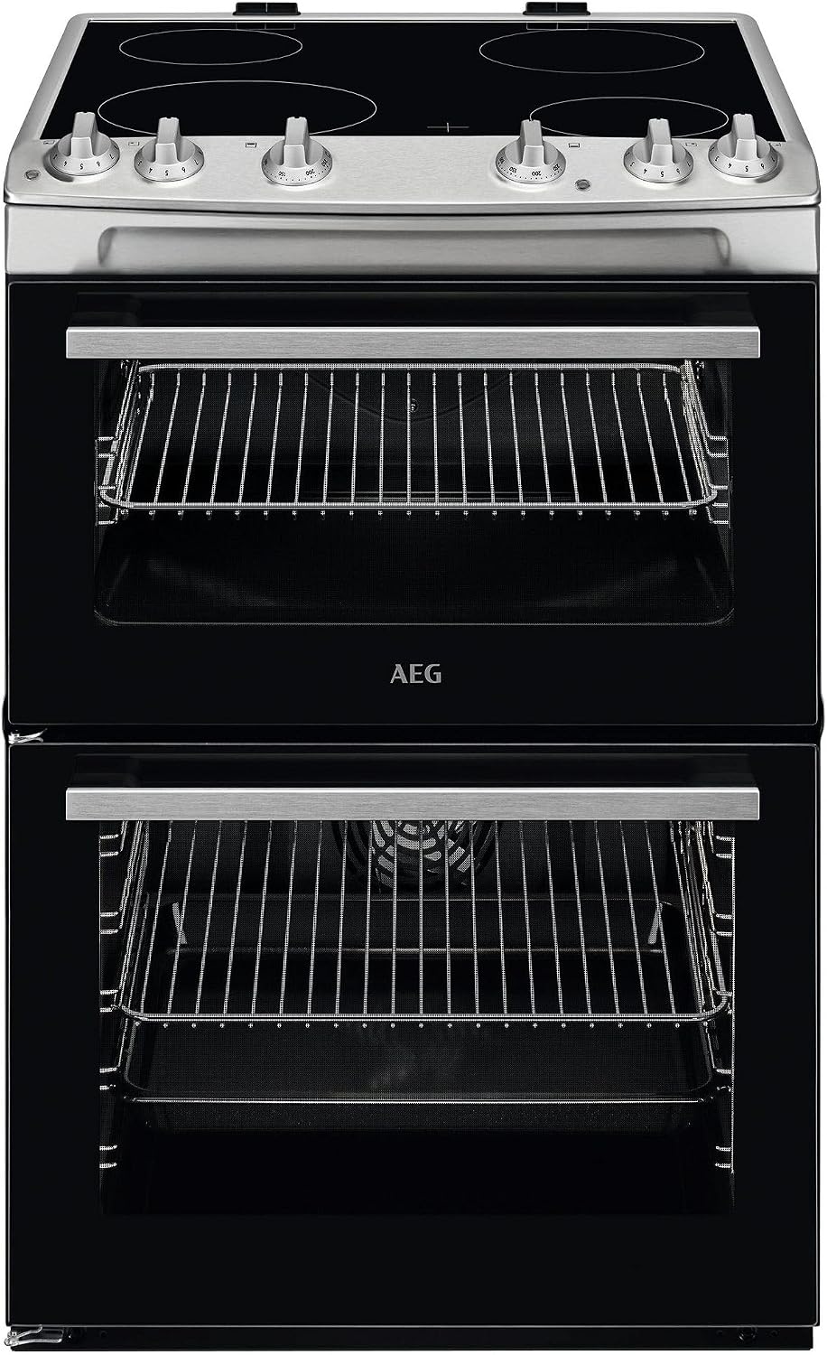 AEG Double Cavity Cooker CCX6501ACM, 77/39 L, Ceramic Hob, Class A