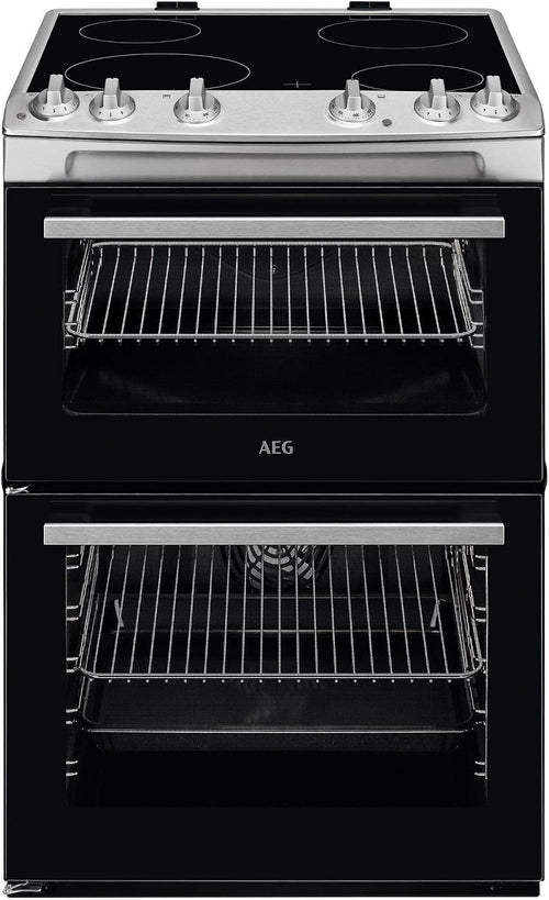 AEG Double Cavity Cooker CCX6501ACM, 77/39 L, Ceramic Hob, Class A